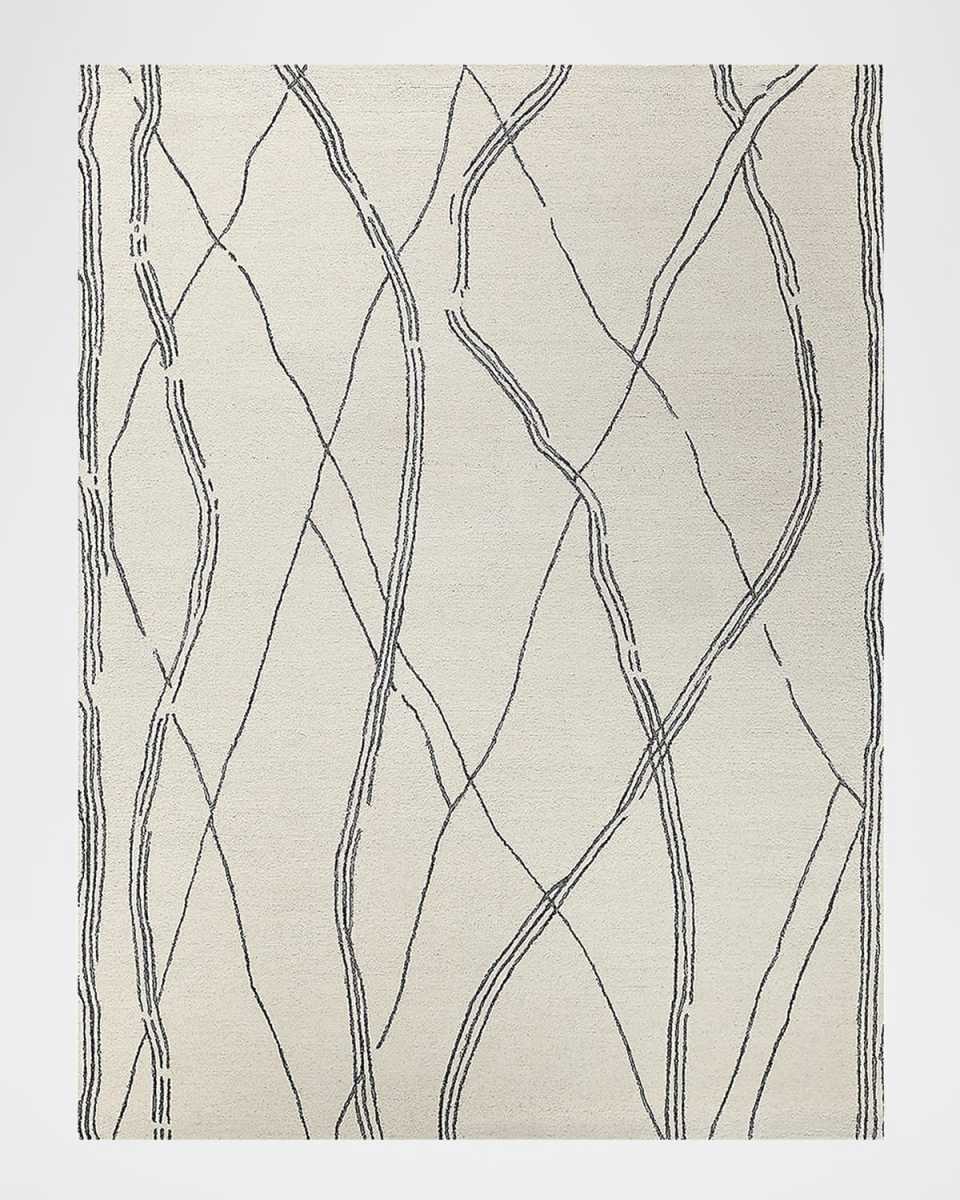 Tangiers Hand-Tufted Ivory/Black Rug, 10' x 14'